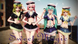 【MMD】绝赞水手短裙装少女4人 夏日清凉4P合集 【HD+60FPS】
